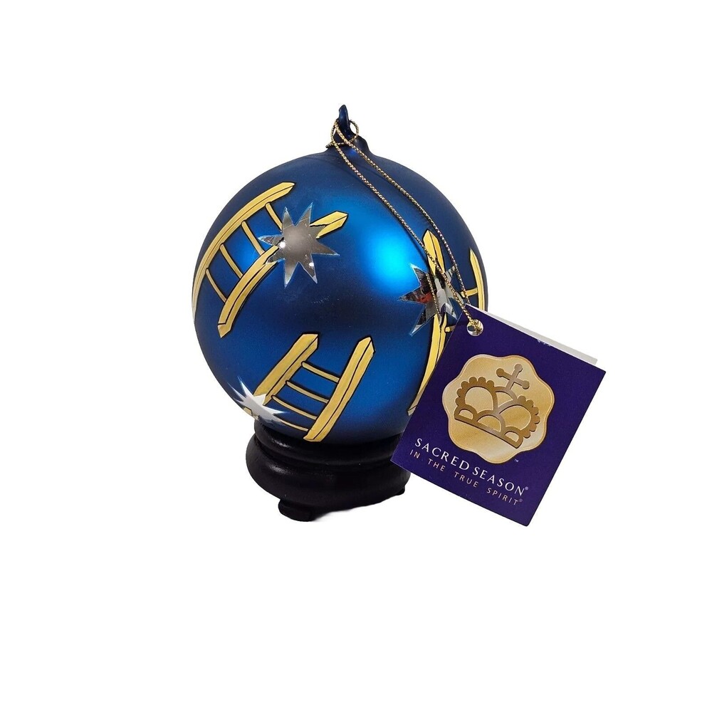 VTG 2002 Sacred Season Jacob's Ladder #32019 Blown Glass Christmas Ornament